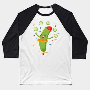 Pickle Funny Clown Baseball T-Shirt